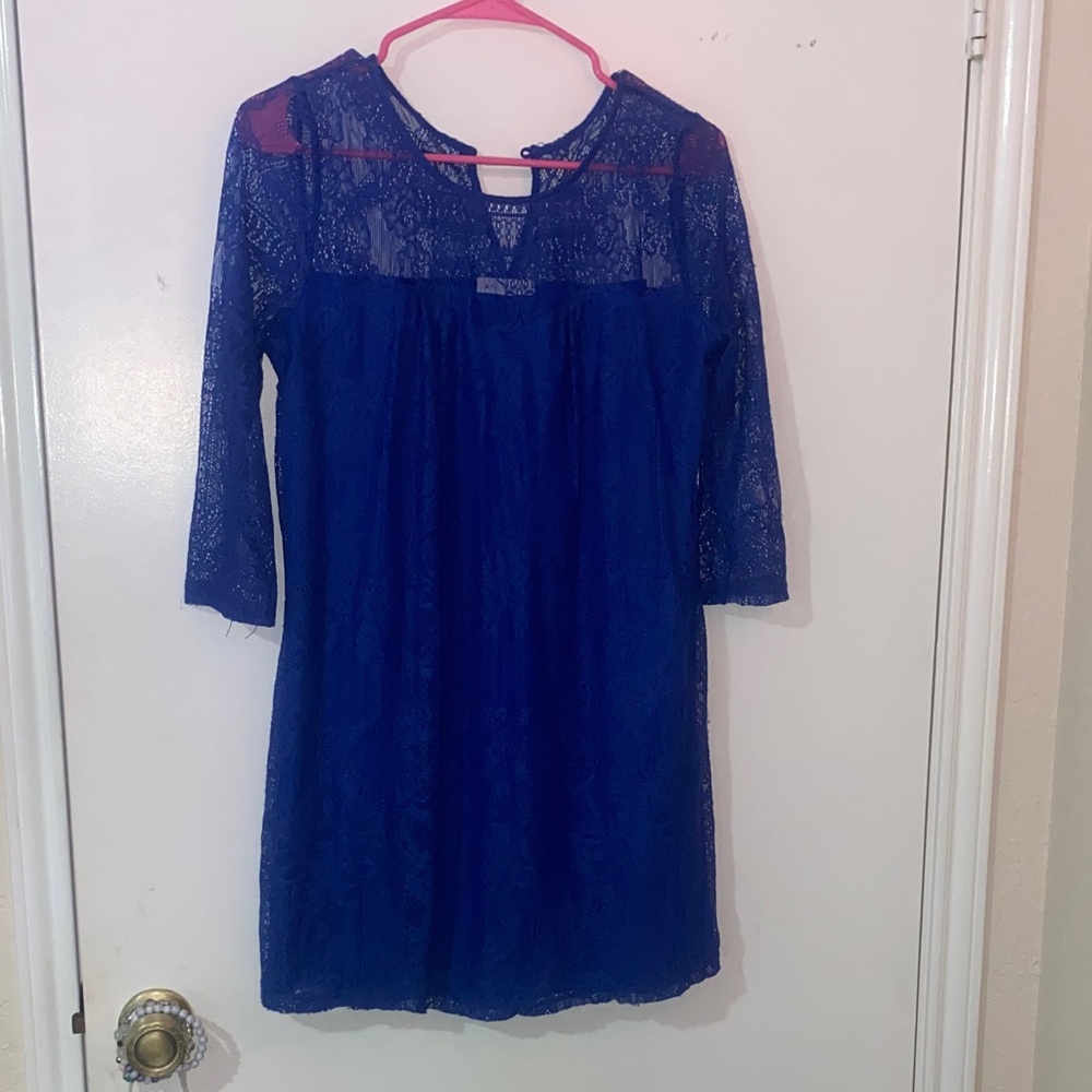 Blue Lace Dress